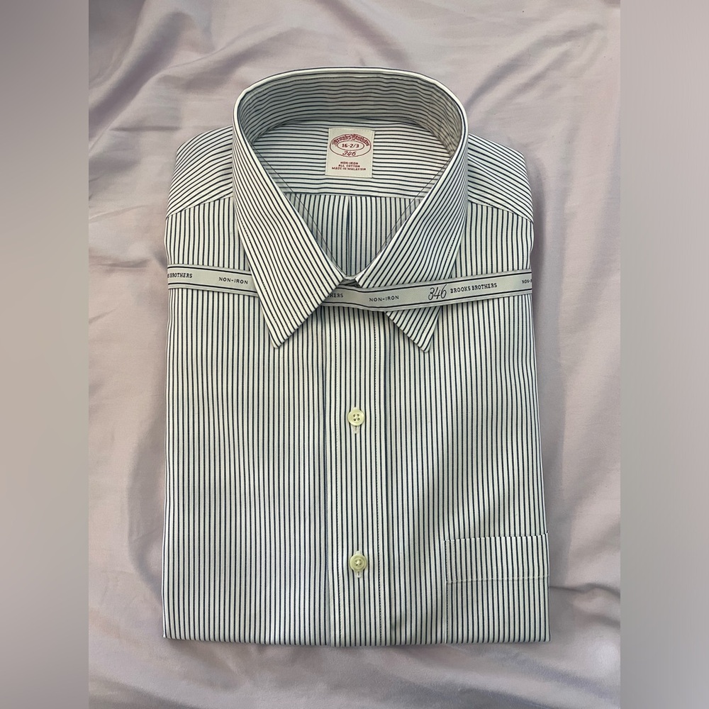 Men’s Brooks Brothers “346” Non-iron Shirt (size 16, 32/33) - NWT